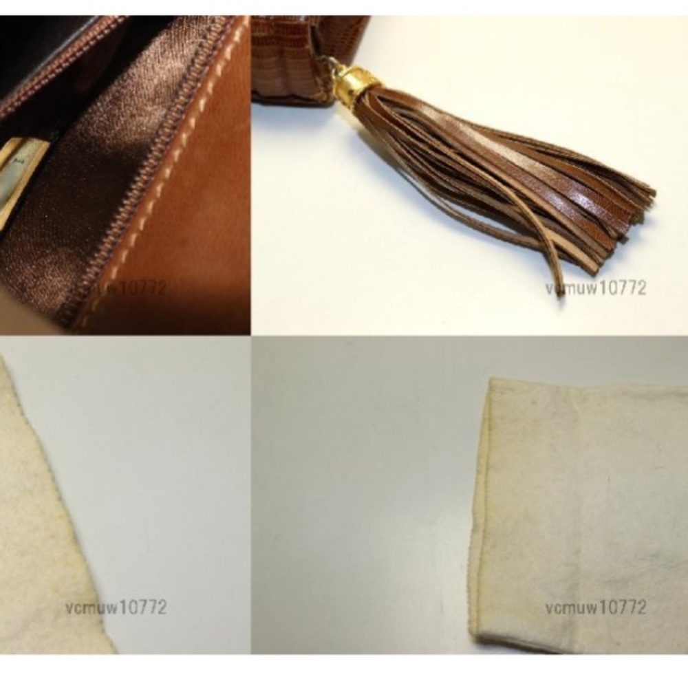 Authentic Rare Chanel lizard chain shoulder bag - Picture 8 of 11